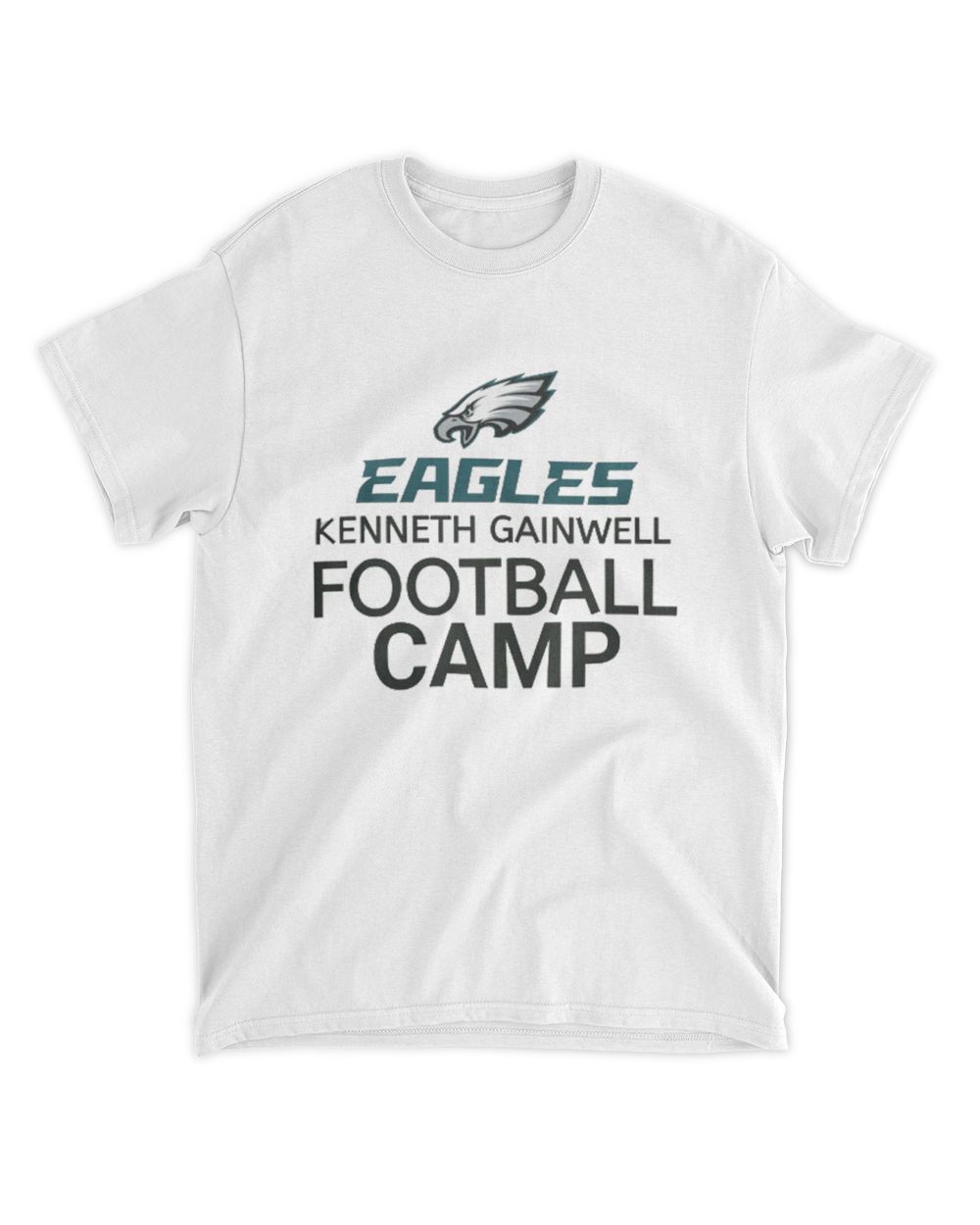 Eagles Kenneth Gainwell Football Camp T-Shirt Unisex Standard T-Shirt white s